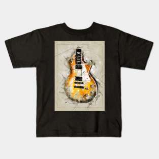 Guitar Sketch Kids T-Shirt